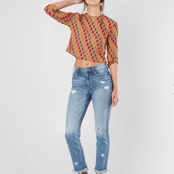 Free People Tops - FREE PEOPLE- Magic Carpet Cropped Top Retro